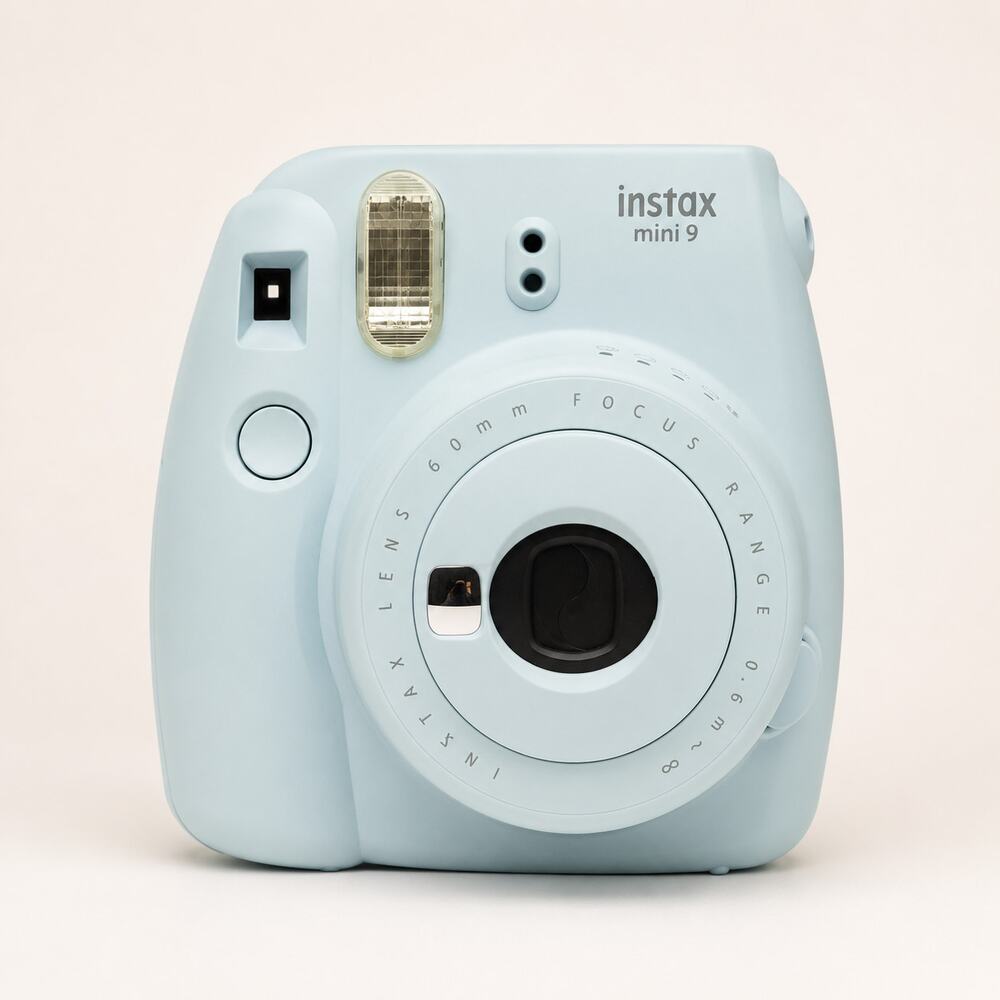 Fujifilm Instax Mini 9 Ice Blue Instant Film Camera Tested Working
